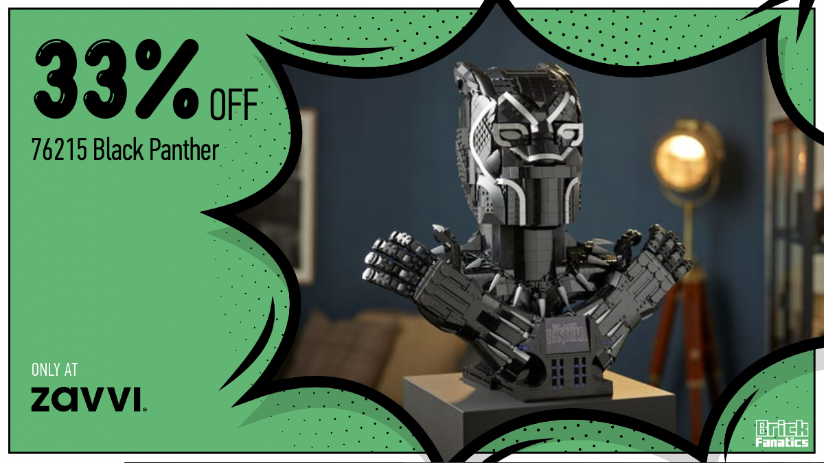 Zavvi's 33% deal on massive LEGO Marvel 76215 Black Panther still available