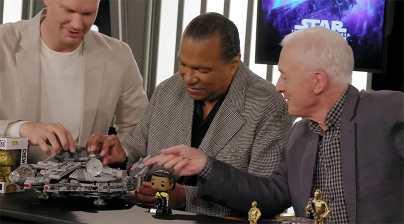 Star Wars: The Rise of Skywalker cast checks out LEGO 75257 Millennium Falcon