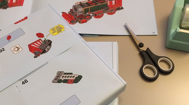 Need wrapping paper this Christmas? Just use LEGO instructions