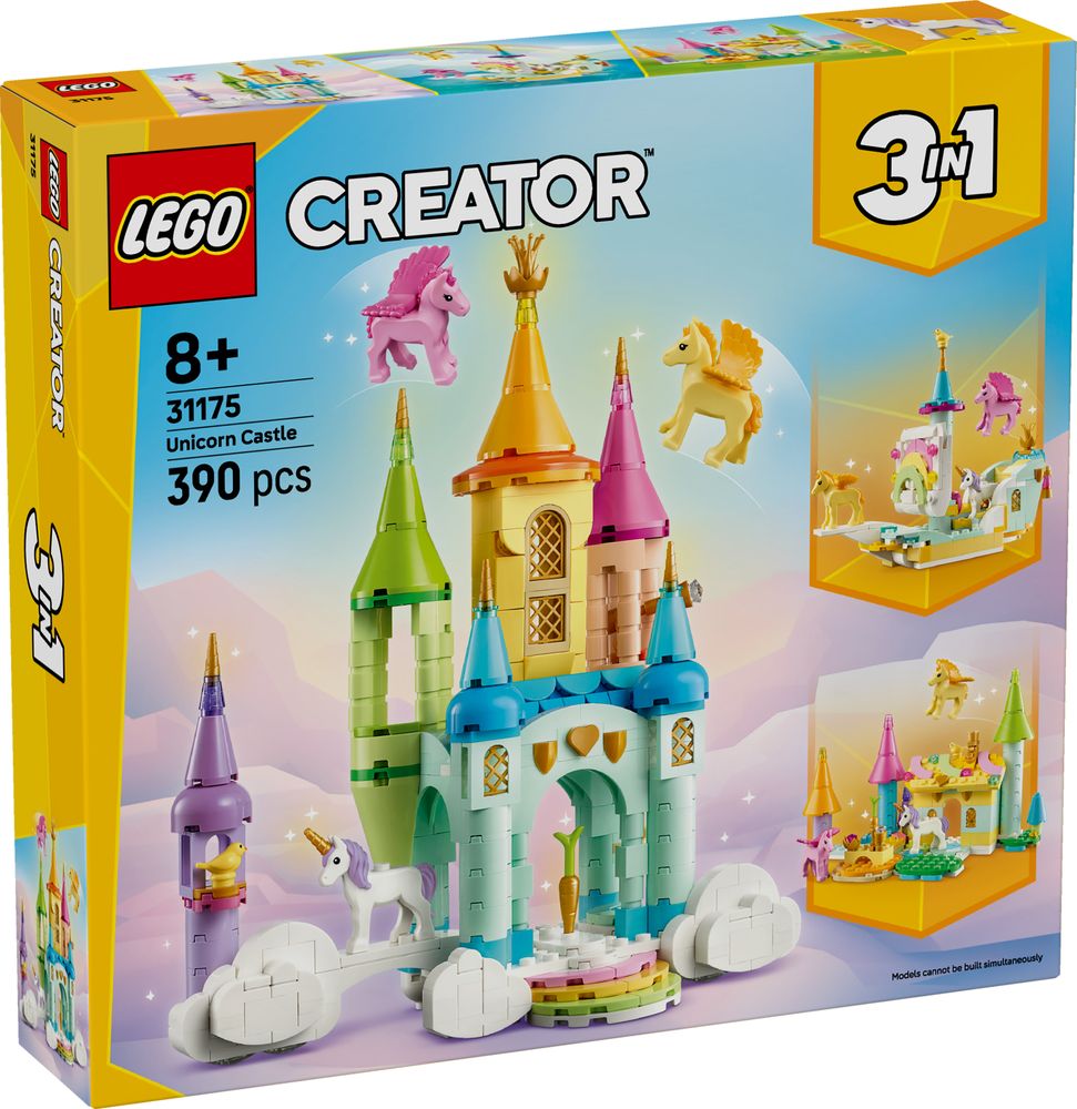 LEGO Creator 3 in 1 31175 Unicorn Castle box front
