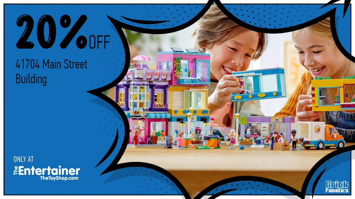 Retiring LEGO Friends 41704 Main Street Building gets huge discount at The Entertainer