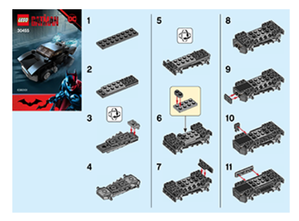 30455 Batmobile building instructions